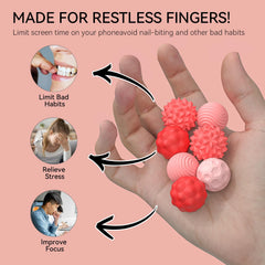 AotBlcer textured silicone shell ball showcases grip-friendly surface for sensory engagement.