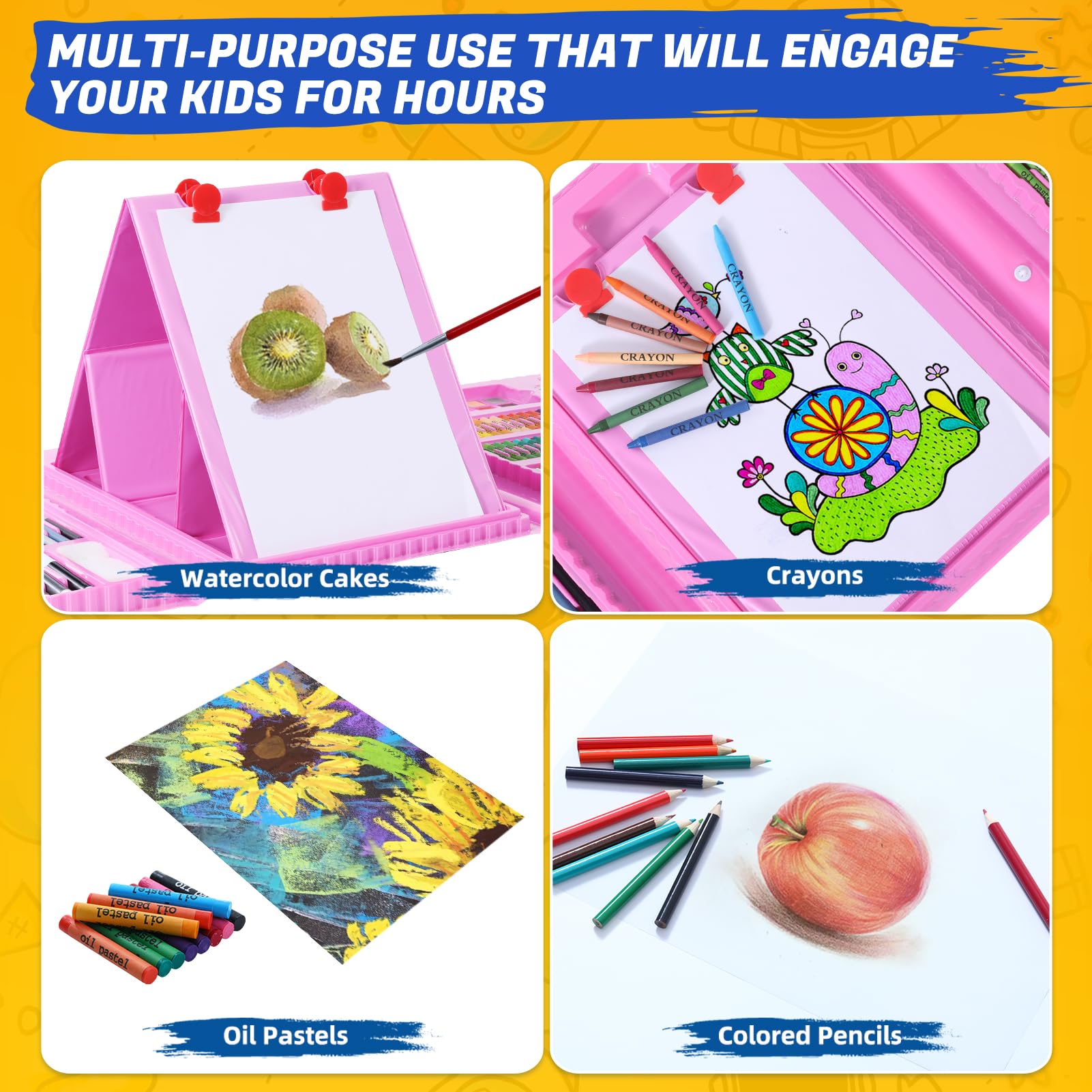 AOTEMOON oil pastels, bold textures for expressive art.
