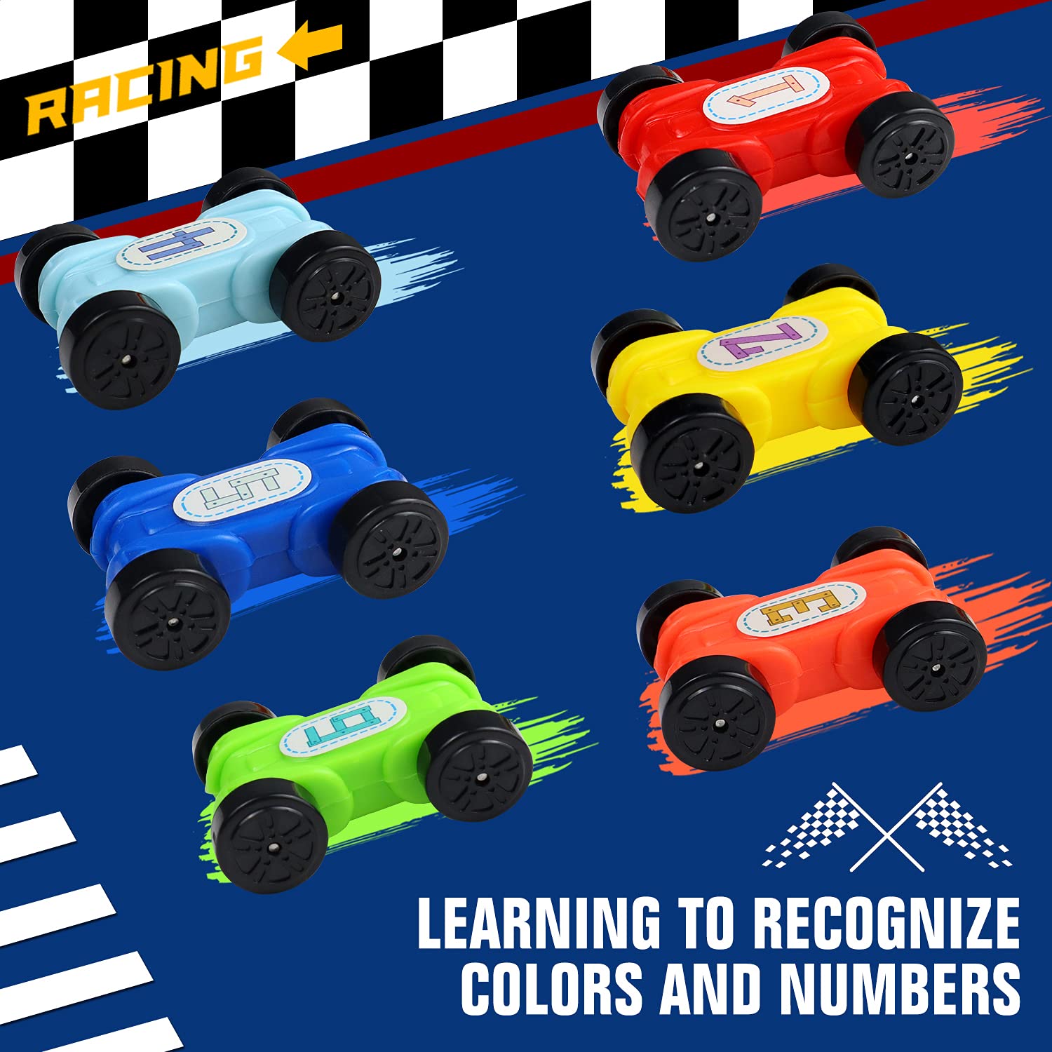 Aotipol dual-driver playset with two kids racing