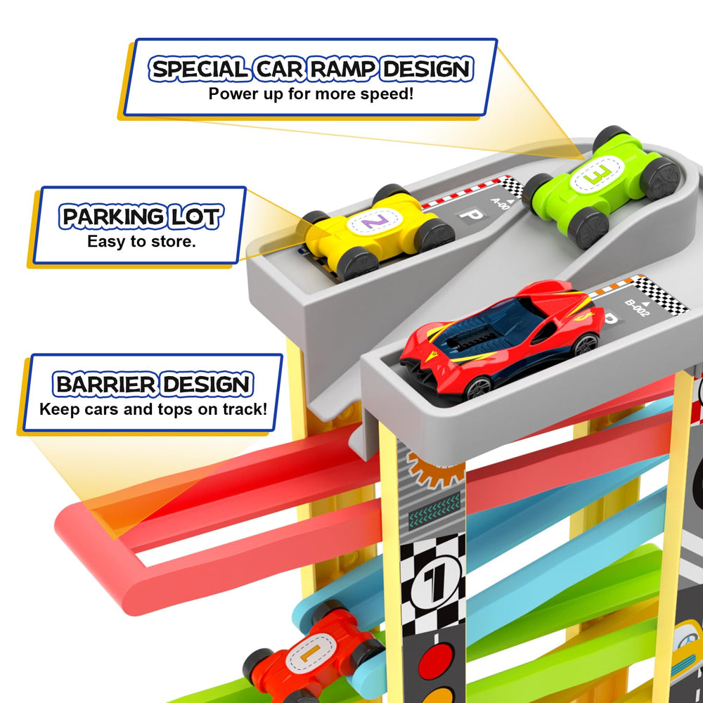 Aotipol race cars ensemble ready for imaginative play and color recognition