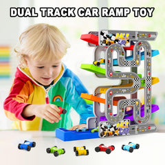 aotipol two-player racing setup encourages cooperative competition