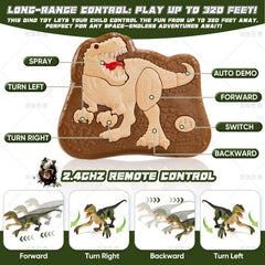 Aotrytion RC dinosaur toy with flexible joints for lifelike motion