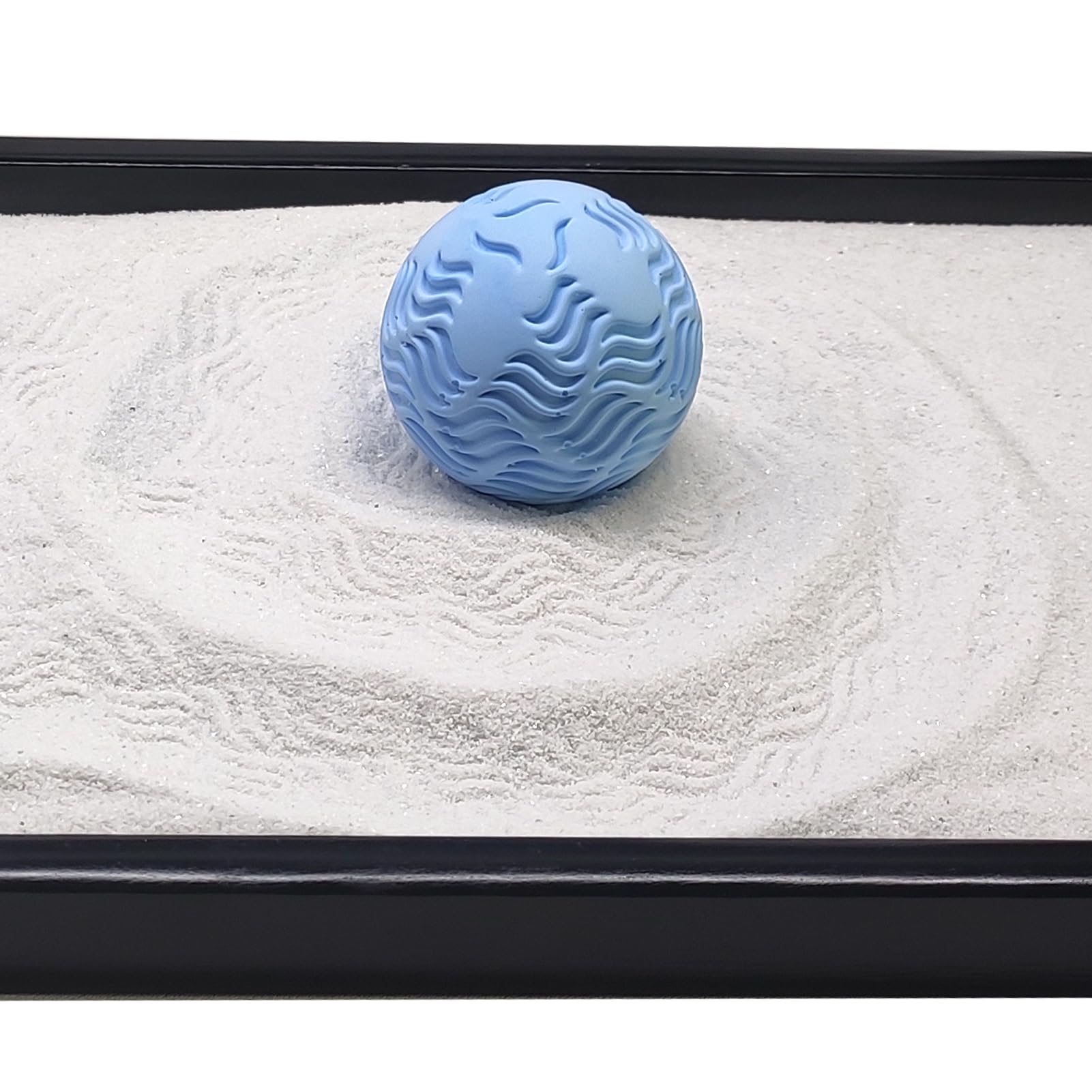 AOVOA wooden tray organizing a compact Zen space on the desk.