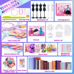Aowjoy fabrics and trims provide rich materials for creative outfits