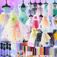 Aowjoy fashion designer kit with six mannequins for versatile dress ideas