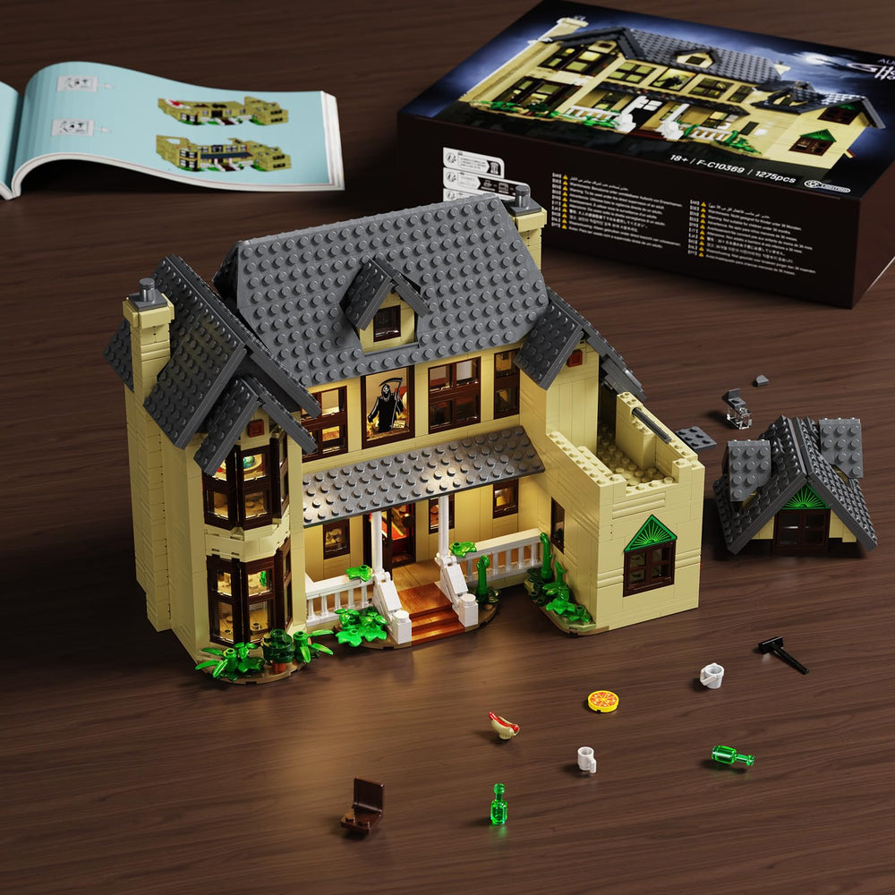 AOXEKBOLO Horror House LED lighting setup offers dramatic illumination.