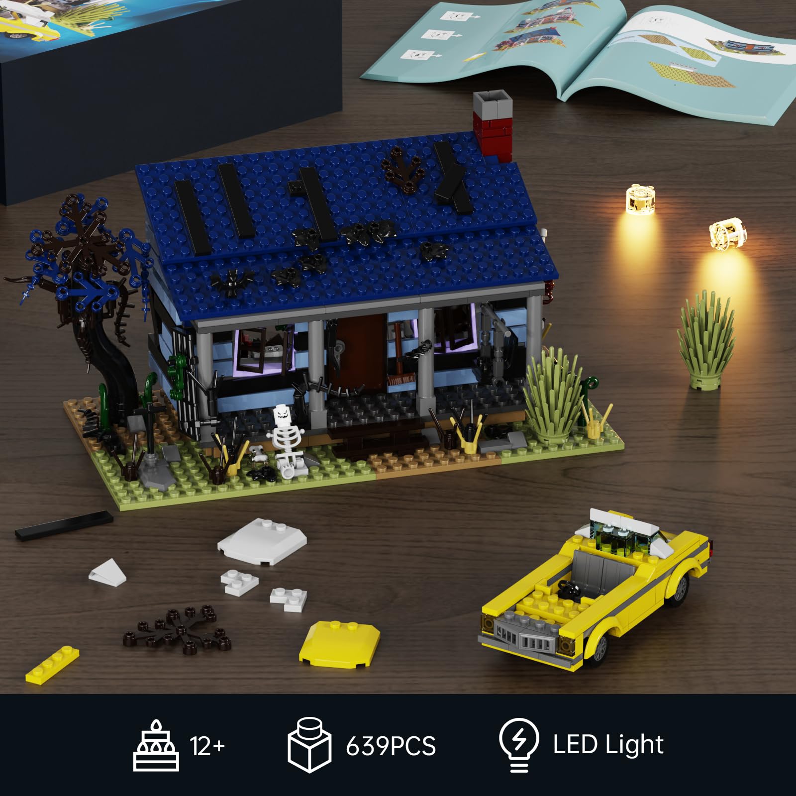 AOXEKBOLO Push-button light enhances eerie atmosphere and visibility