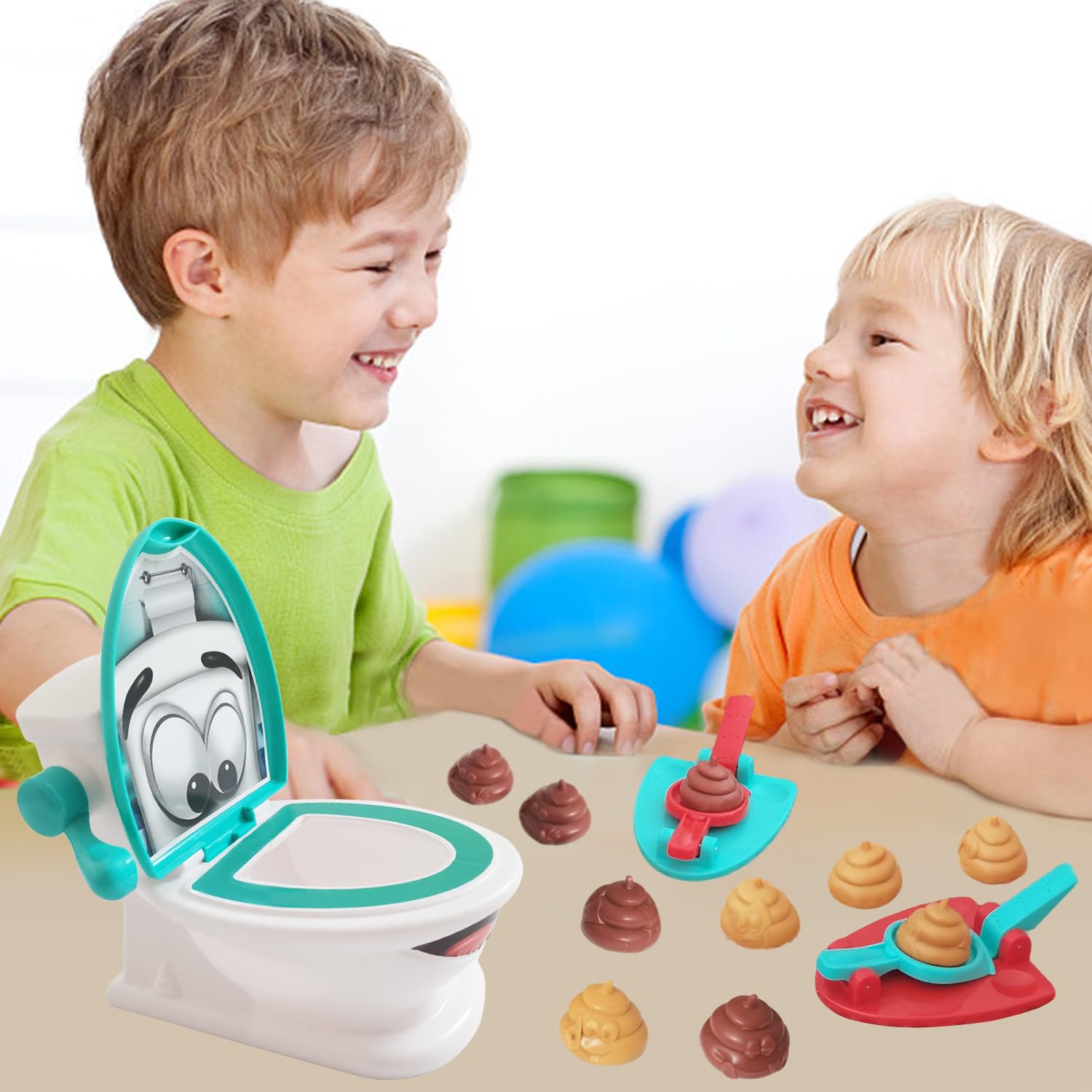 Aozlgfri Poop Game vibrant colors brighten game night.