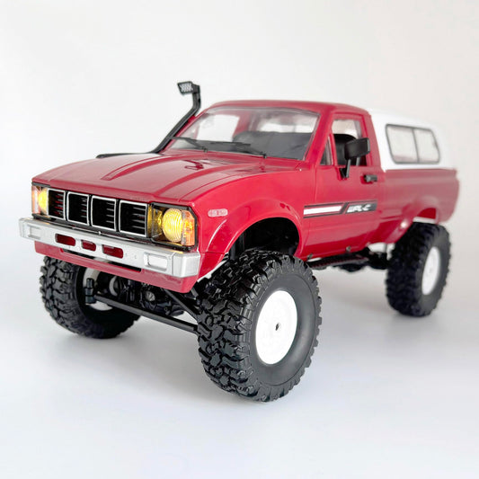 Apawband WPL C24 crawler front view with night-ready LED lights.