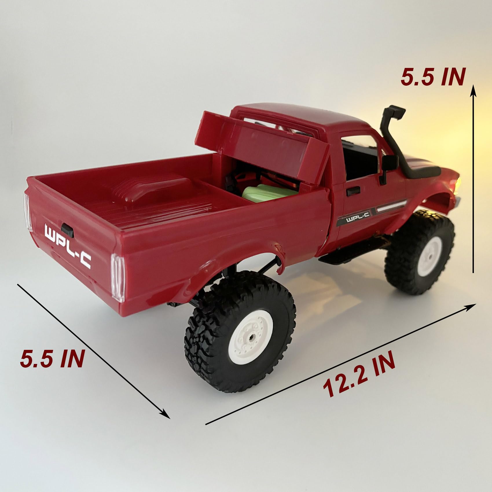 Apawband WPL C24 crawler metal chassis detail.