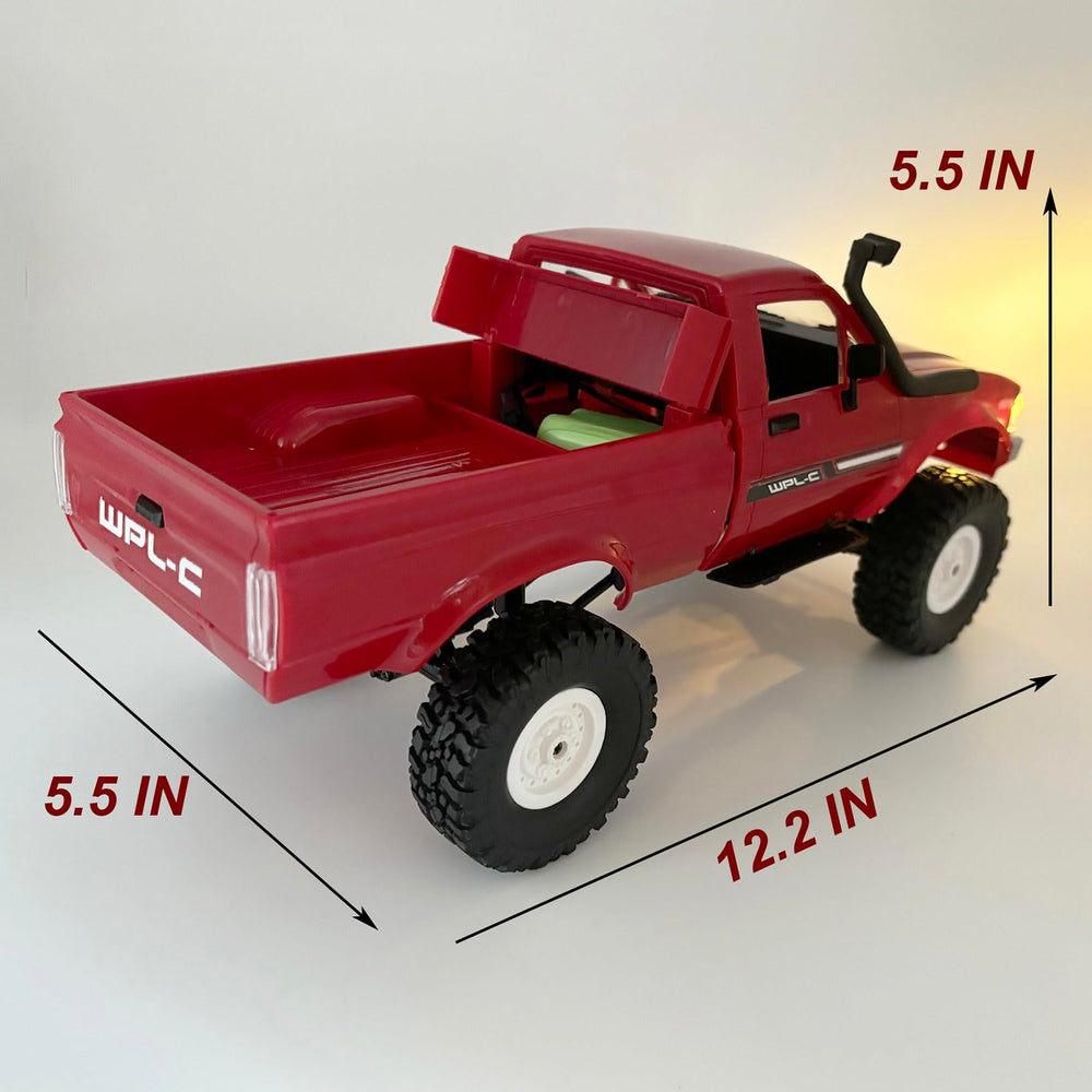 Apawband WPL C24 crawler metal chassis detail.