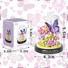 apcute flower butterfly bouquet brick set as a thoughtful creative gift option.