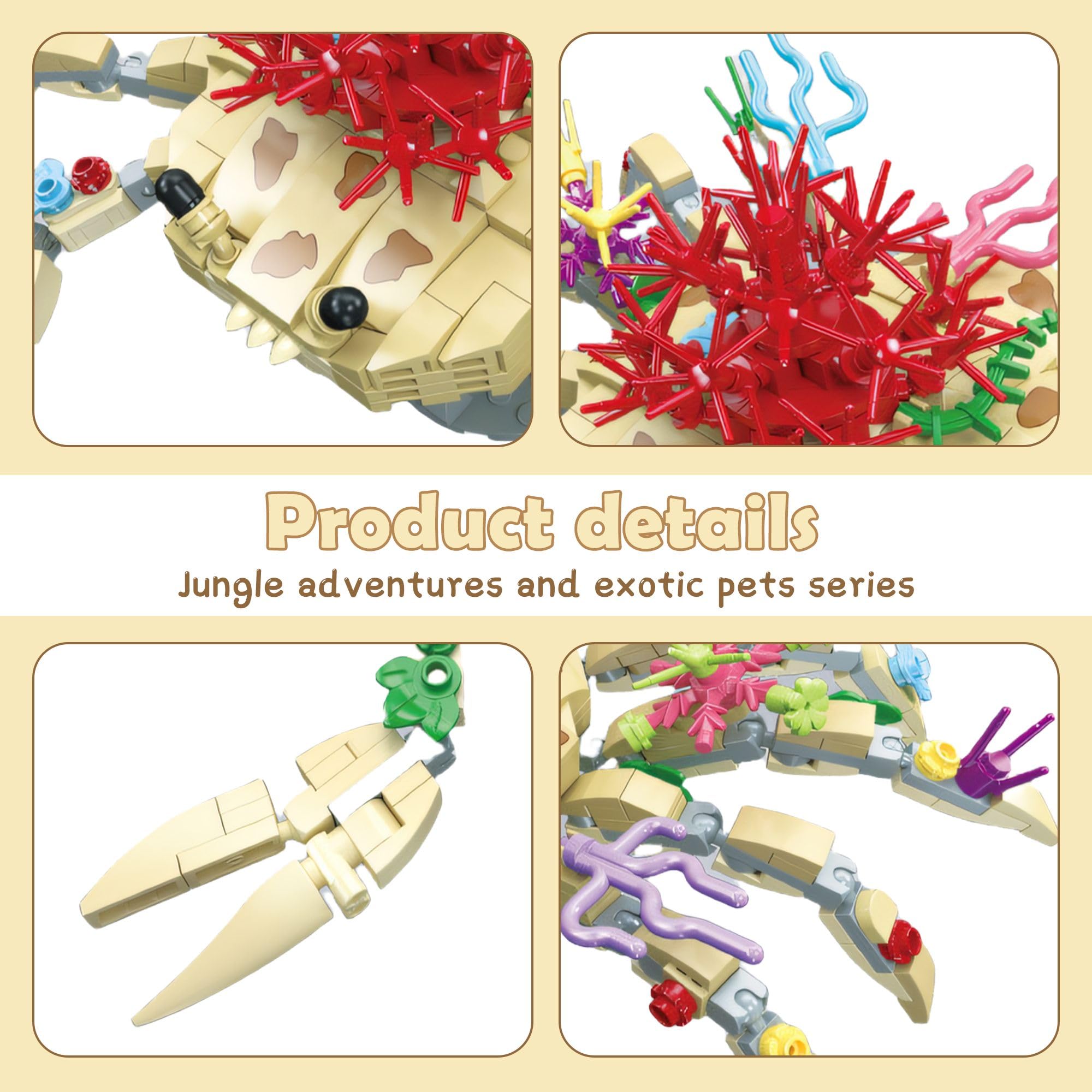 Apcute ocean crab decor display highlighting vibrant colors and coastal charm