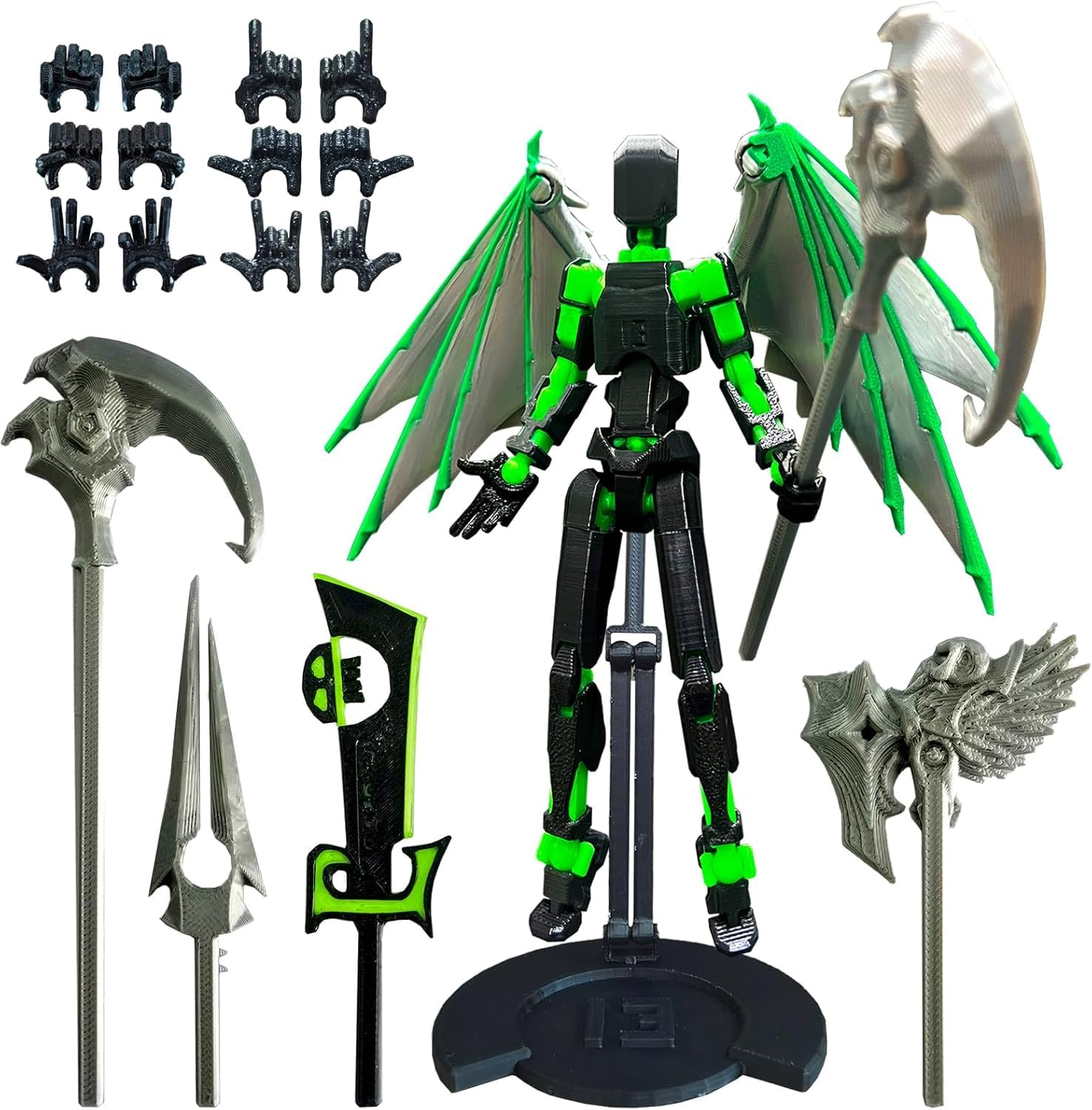 apcute T13 action figure assembly showing articulated joints for versatile poses