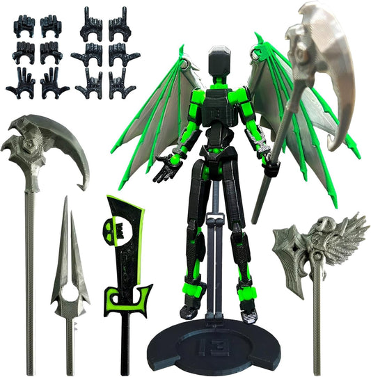 apcute T13 action figure assembly showing articulated joints for versatile poses