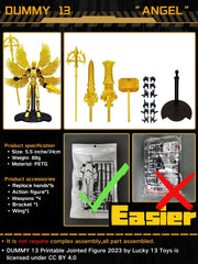 apcute T13 action figure wing attachment for extra display options