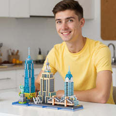 APENGBAOL detailed model with intricate micro-block cityscape.