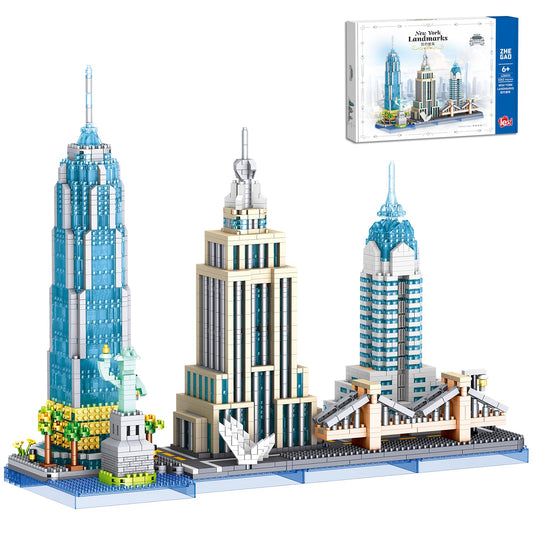 APENGBAOL Statue of Liberty skyline model for desk display and learning.