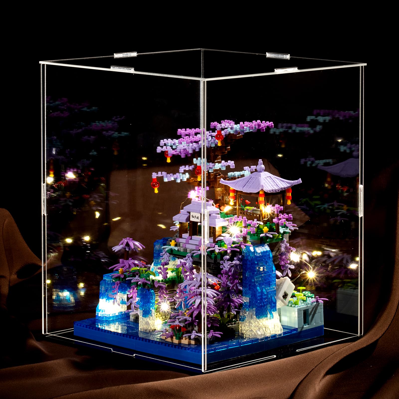 APENGBAOL Peach Blossom Pond cherry tree highlight creates a charming seasonal centerpiece