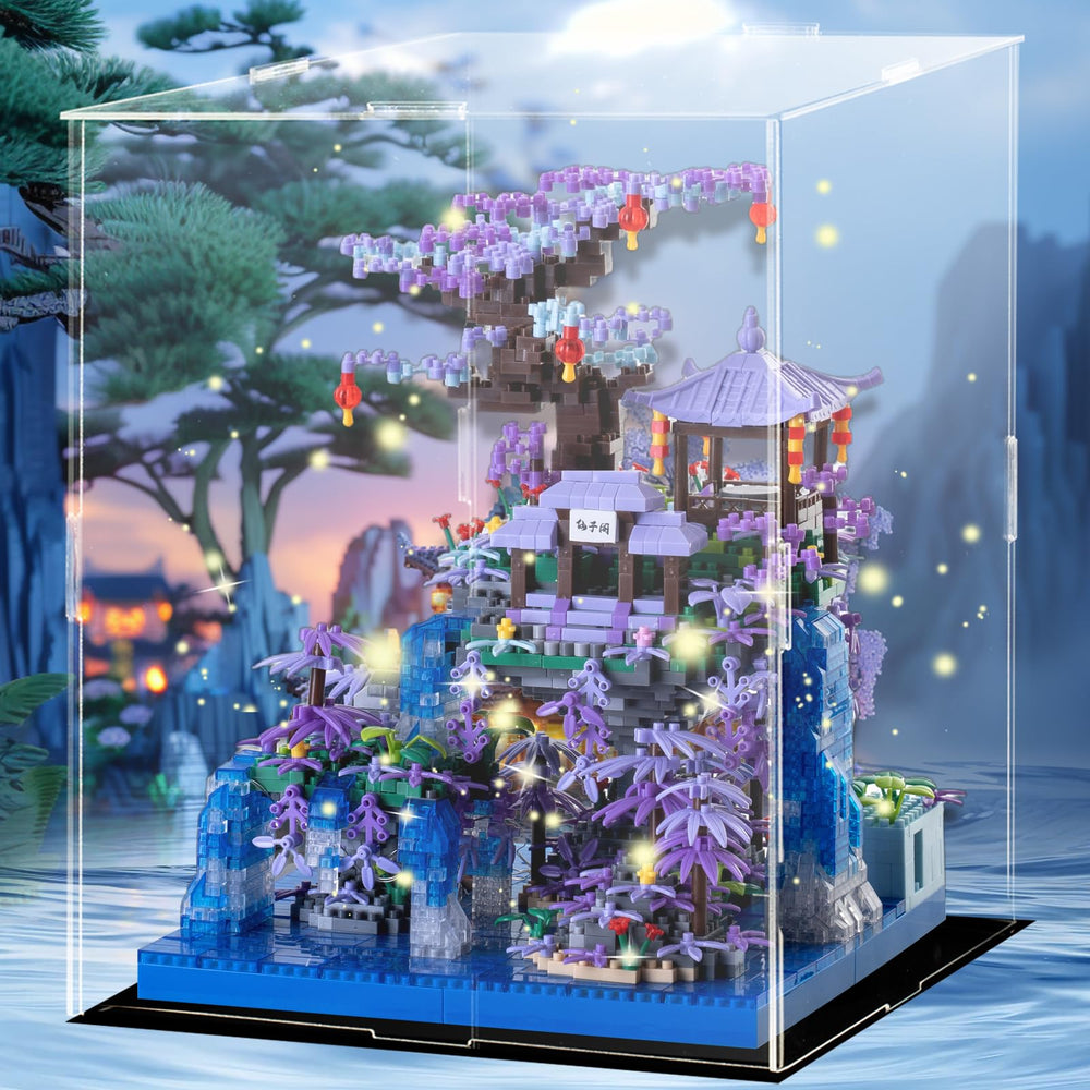 APENGBAOL Peach Blossom Pond micro bricks kit offers creative building fun