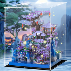 APENGBAOL Peach Blossom Pond micro bricks kit offers creative building fun