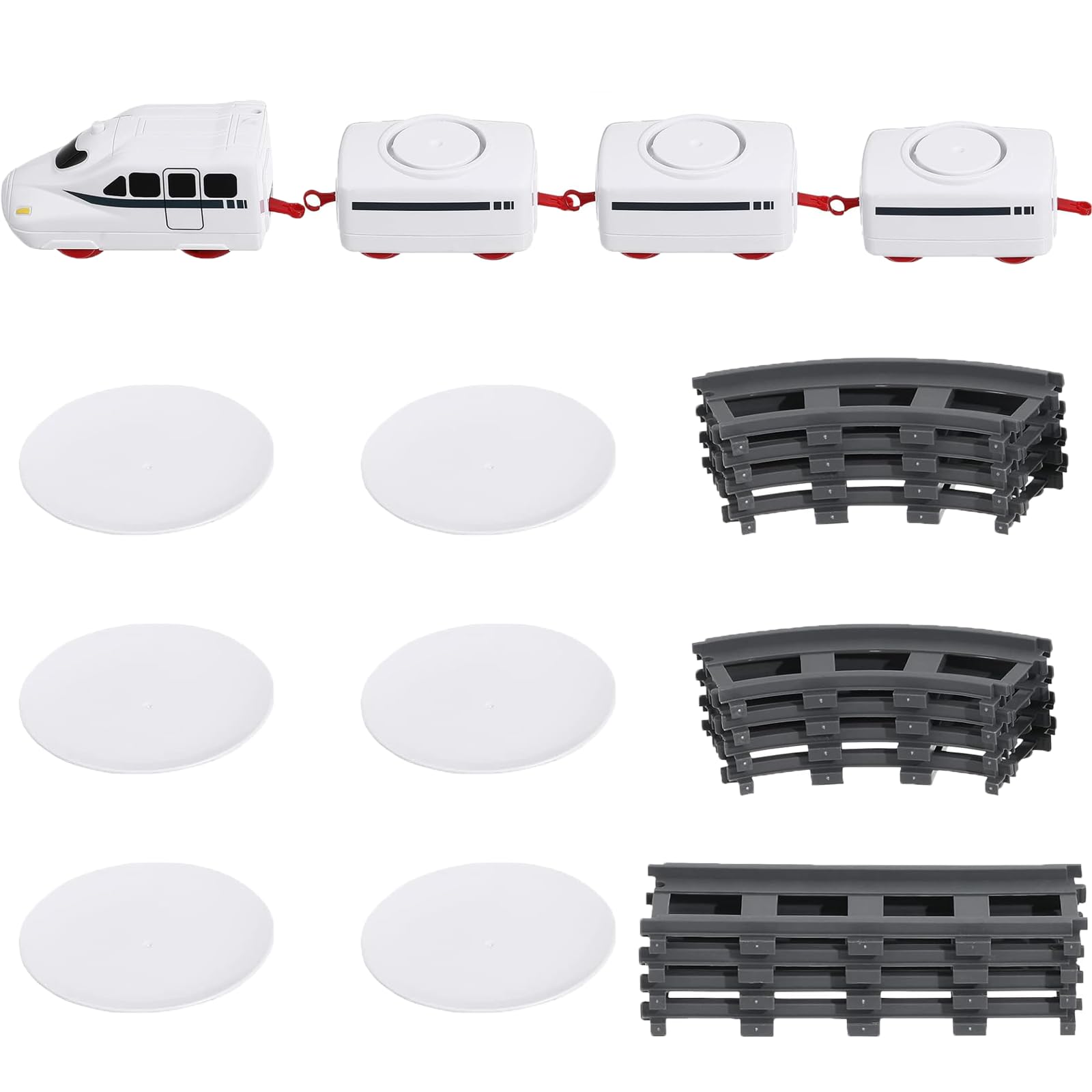 Apettoey twelve-track layout creates an immersive dining display.