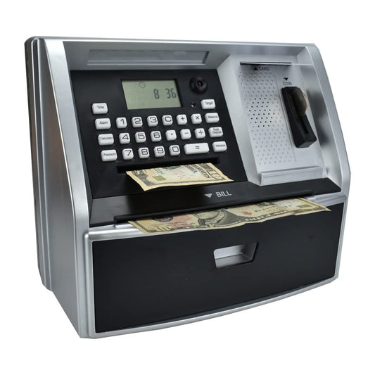 ApgBnk ATM Savings Bank front view with secure debit card access for easy saving.