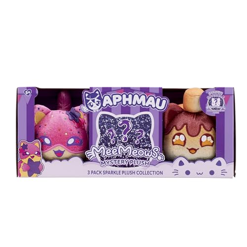 Aphmau MeeMeow Snow Cone Cat, sparkly friend for cozy playtime and bedtime cuddle sessions.