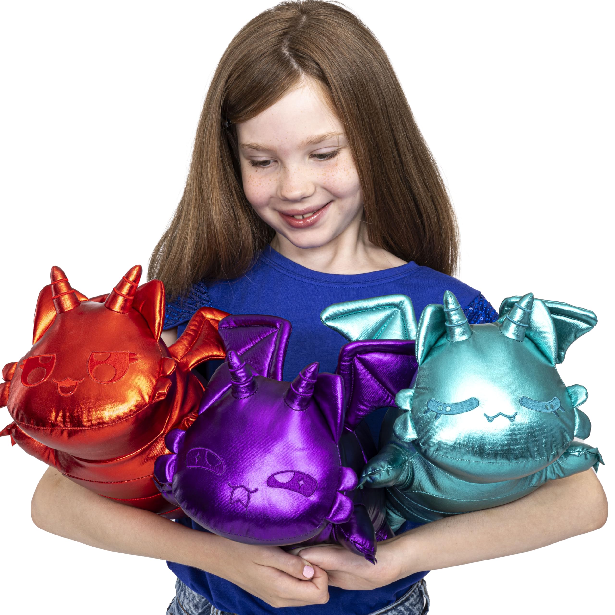 Aphmau MeeMeows Gold Dragon plush, luxe sparkle for collection-worthy vibes.