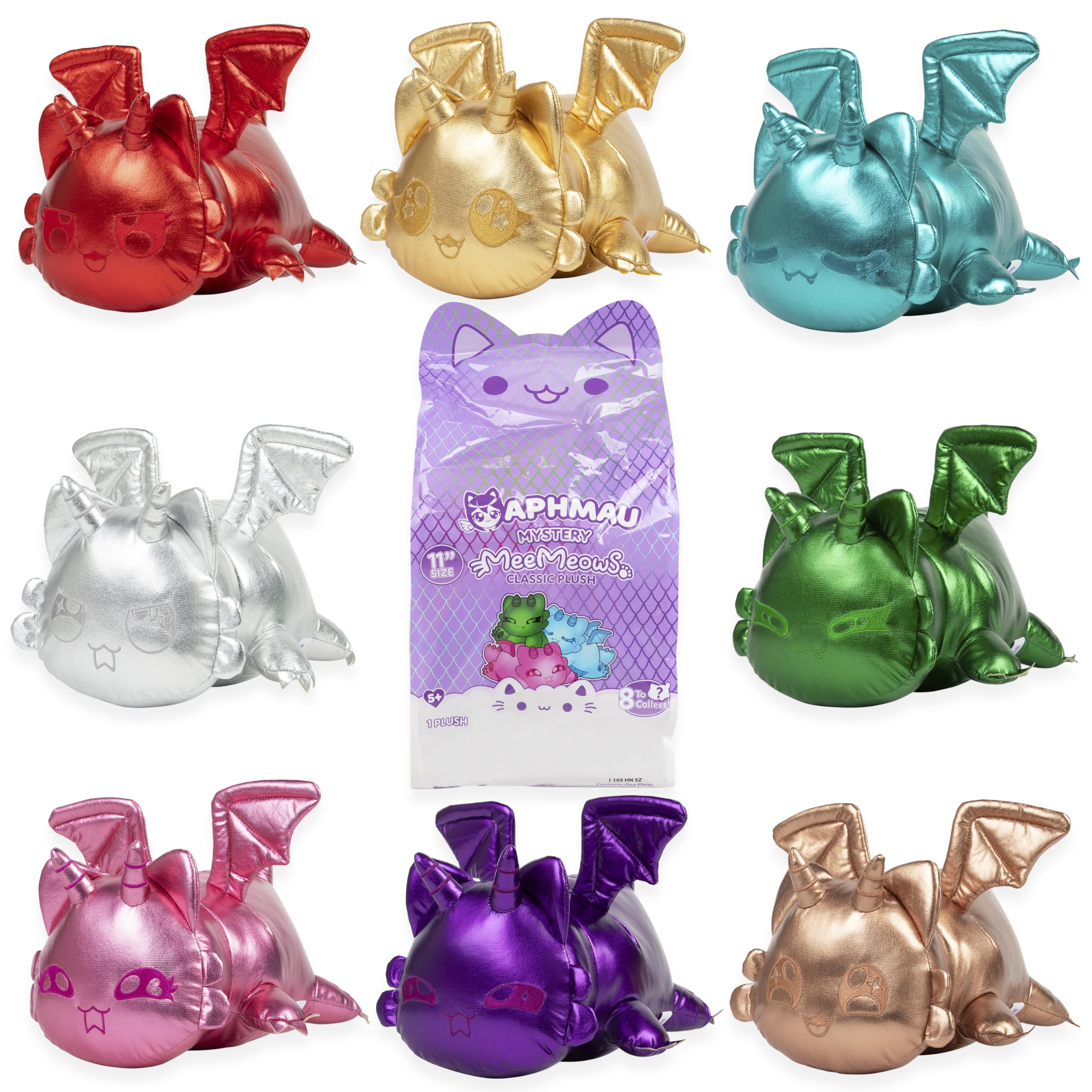 Aphmau MeeMeows Ruby Dragon plush, vibrant and huggable for cozy game nights.