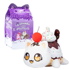 Aphmau MeeMeows ice cream strawberry 11-inch plush, perfect for bedtime storytelling and hugs