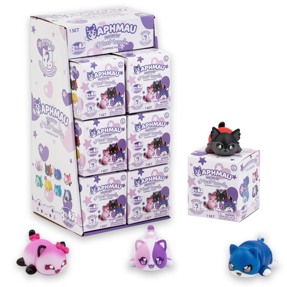 Aphmau MeeMeows Litter 5 box; close-up hints collectible character and charm.