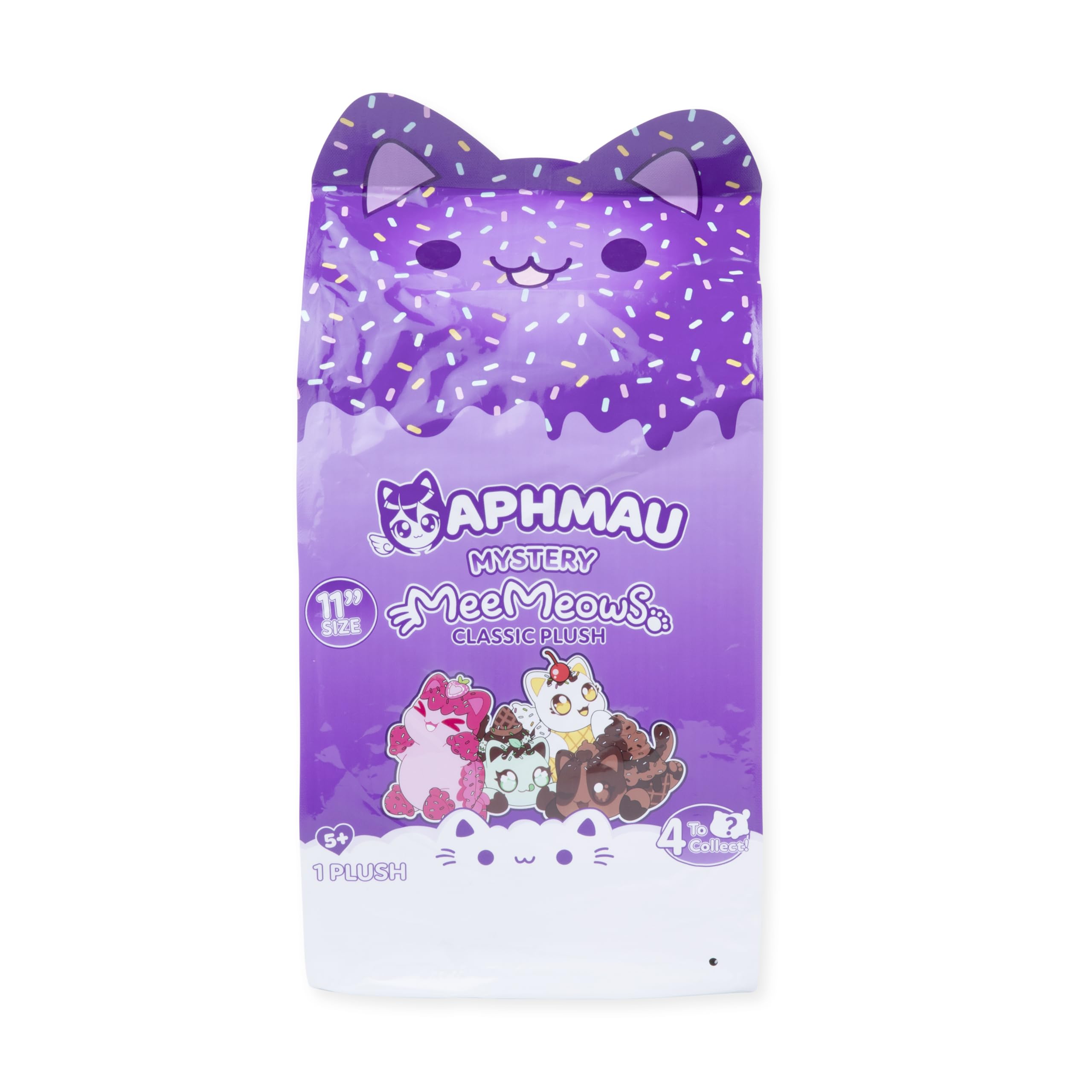 Aphmau MeeMeows plush soft fabric close-up, highlights squishy texture and huggable charm