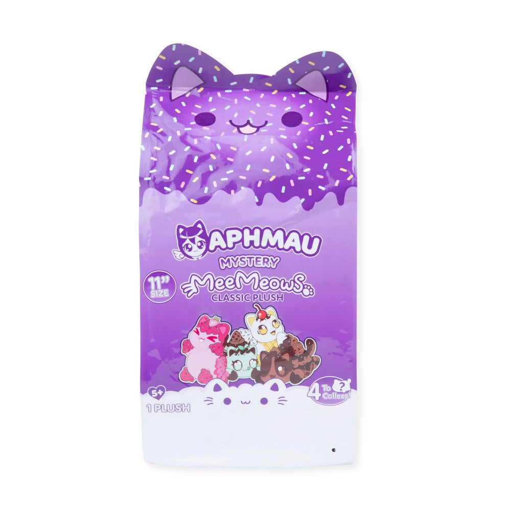Aphmau MeeMeows plush soft fabric close-up, highlights squishy texture and huggable charm