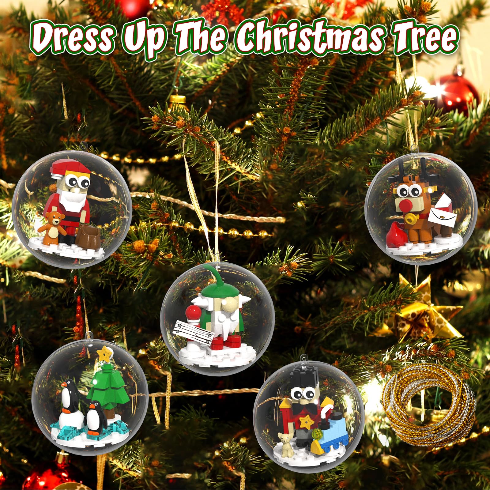 aphpiao Christmas ornaments ball Gnome playful DIY decor for holiday cheer