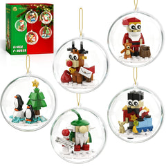 aphpiao Christmas ornaments ball Santa for indoor/outdoor decor with durable ABS construction