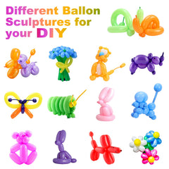 Apipi balloon art visuals for clowns, weddings, and stage decor