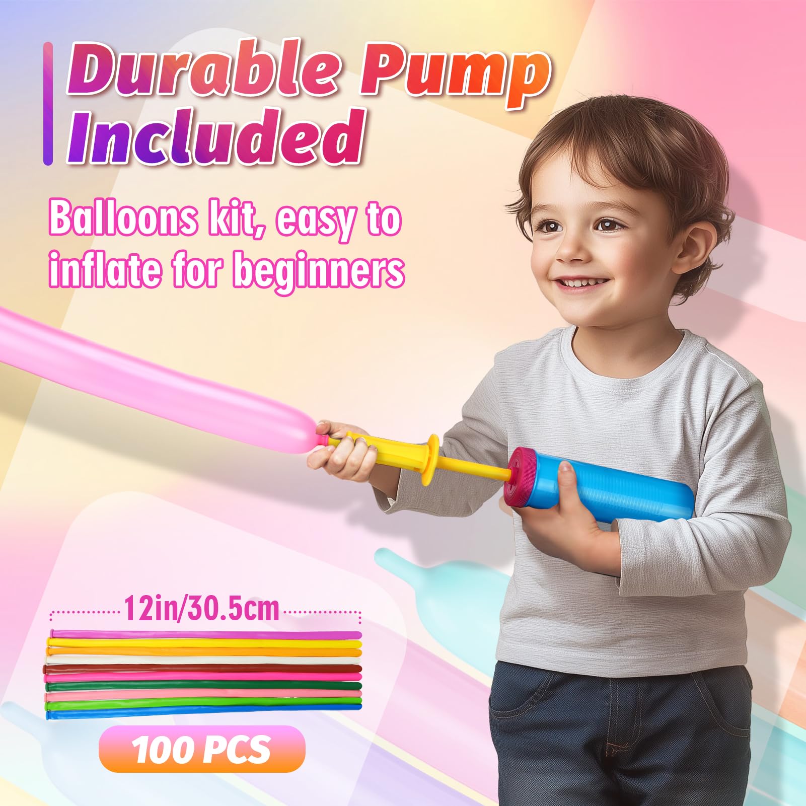 Apipi inflation pump helps steady inflation and reduces balloon slippage