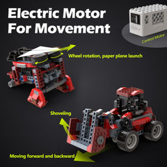 Apitor electric motor building kit showcases hands-on engineering play.