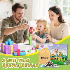 Apluses magnetic cubes for classrooms or travel, promoting focus and fine motor practice.