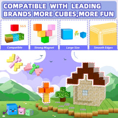 Apluses magnetic blocks made from durable ABS with smooth edges for safe preschool play
