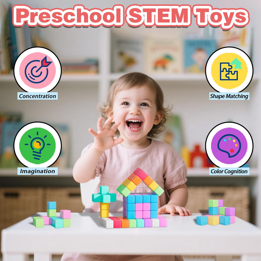 Apluses magnetic blocks storage bag for organized play at home or on the go.
