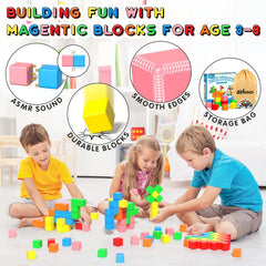 Apluses storage bag included helps keep blocks organized and portable.