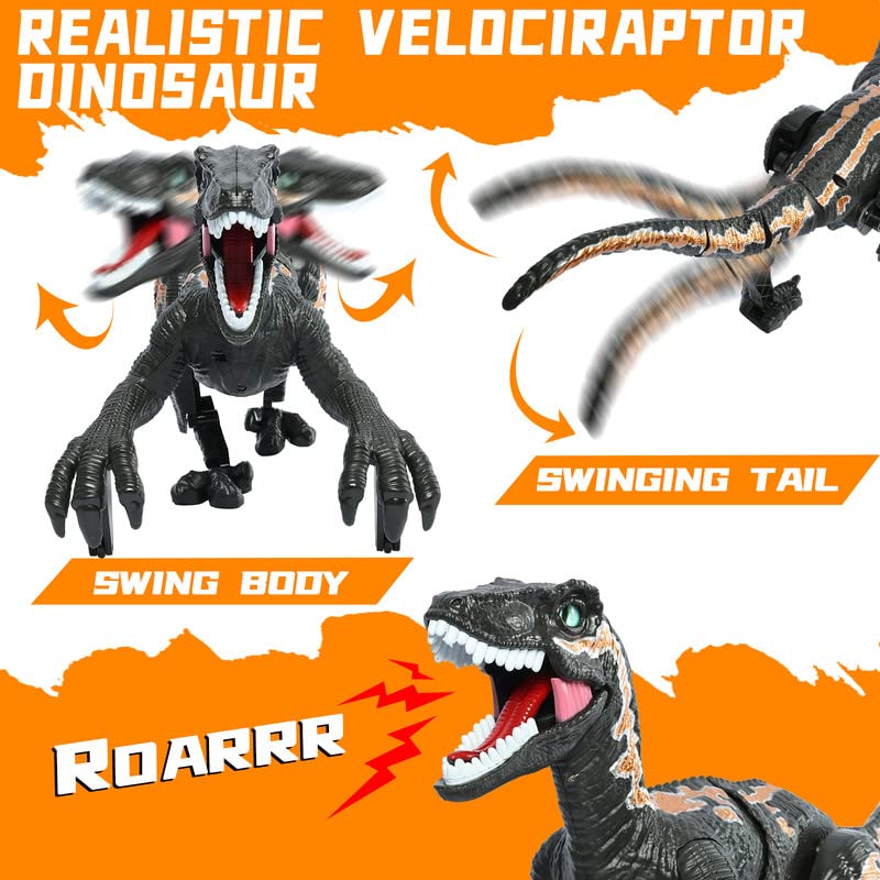 APOBATK dinosaur robot head-turn motion for exploration