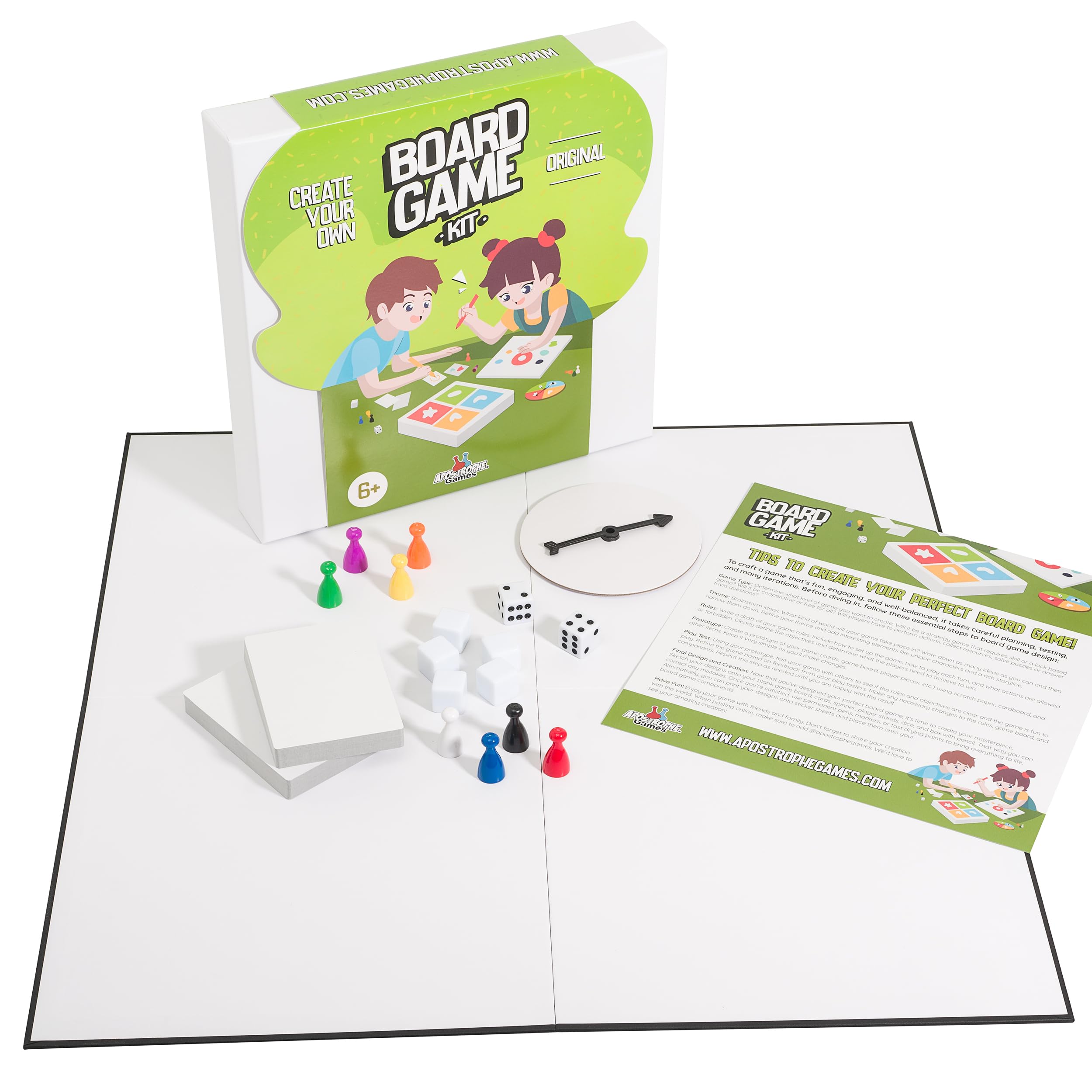 Apostrophe Games blank 18-inch board ready for your custom rules and artwork.