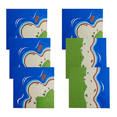 Apostrophe Games island baseplate corner beach plate a provides stable foundation for creative builds.
