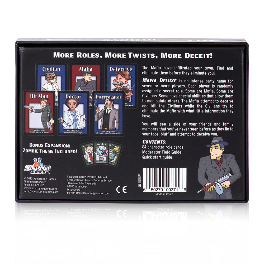 Apostrophe Games Mafia Deluxe in-play session highlighting suspense and interaction.