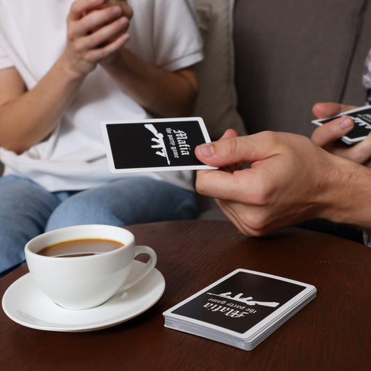 Apostrophe Games Mafia Deluxe role cards showing endless character options.