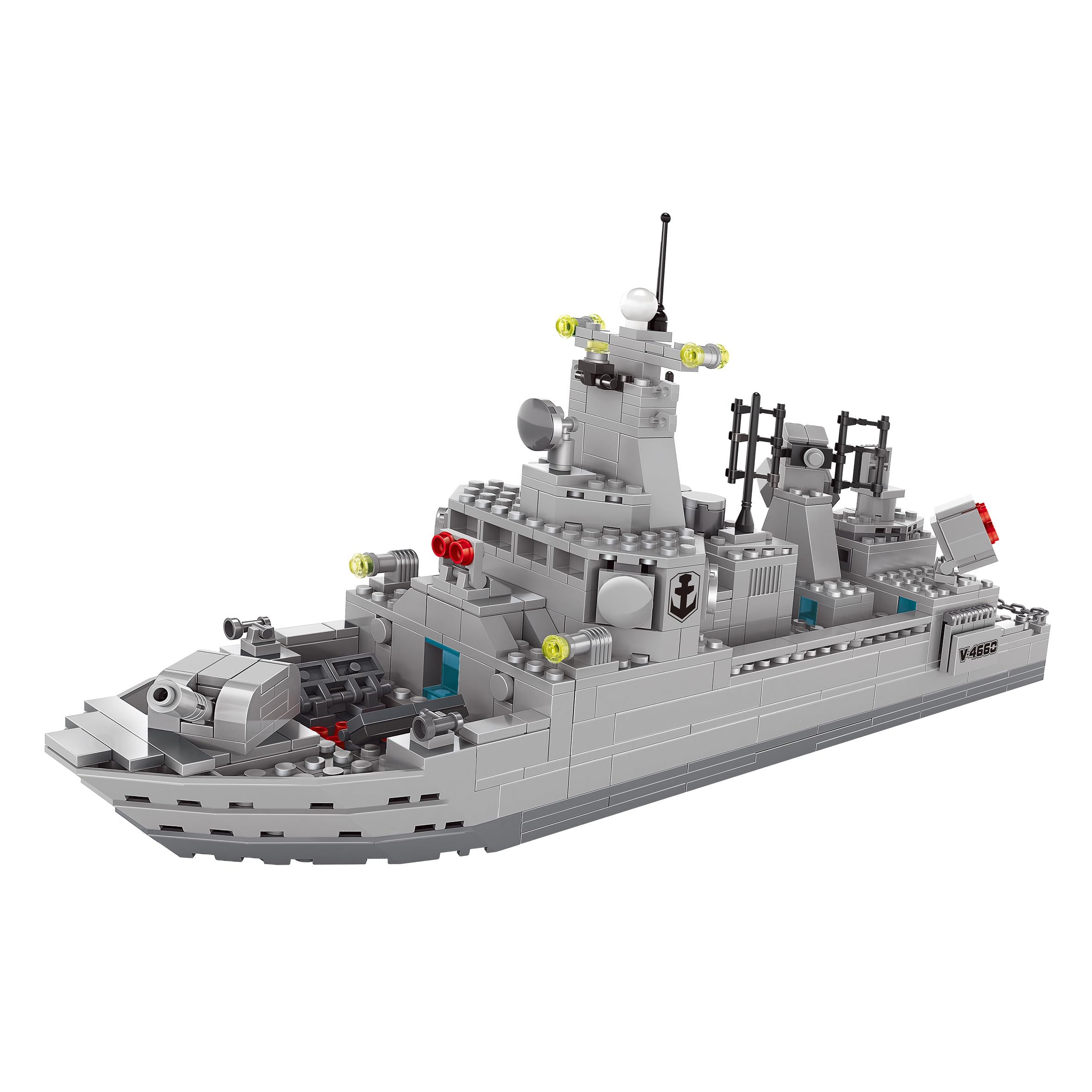 Apostrophe Games Navy Destroyer with 533 pieces supports creative exploration