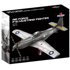 Apostrophe Games P-51 Mustang assembled model on display